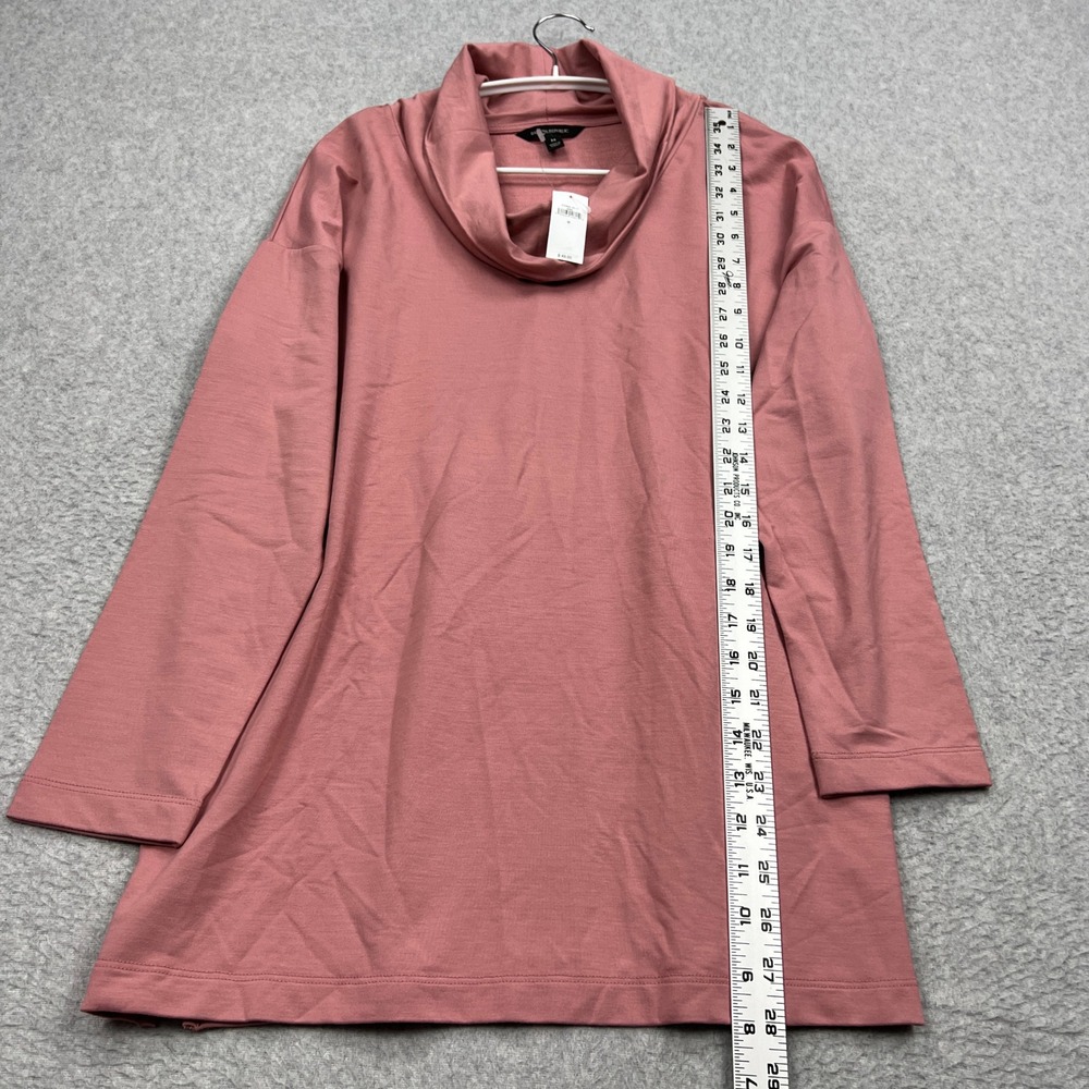NEW Banana Republic Aster Mockneck Chase Top Womens Medium Pink Cowl Pullover - Picture 5 of 12